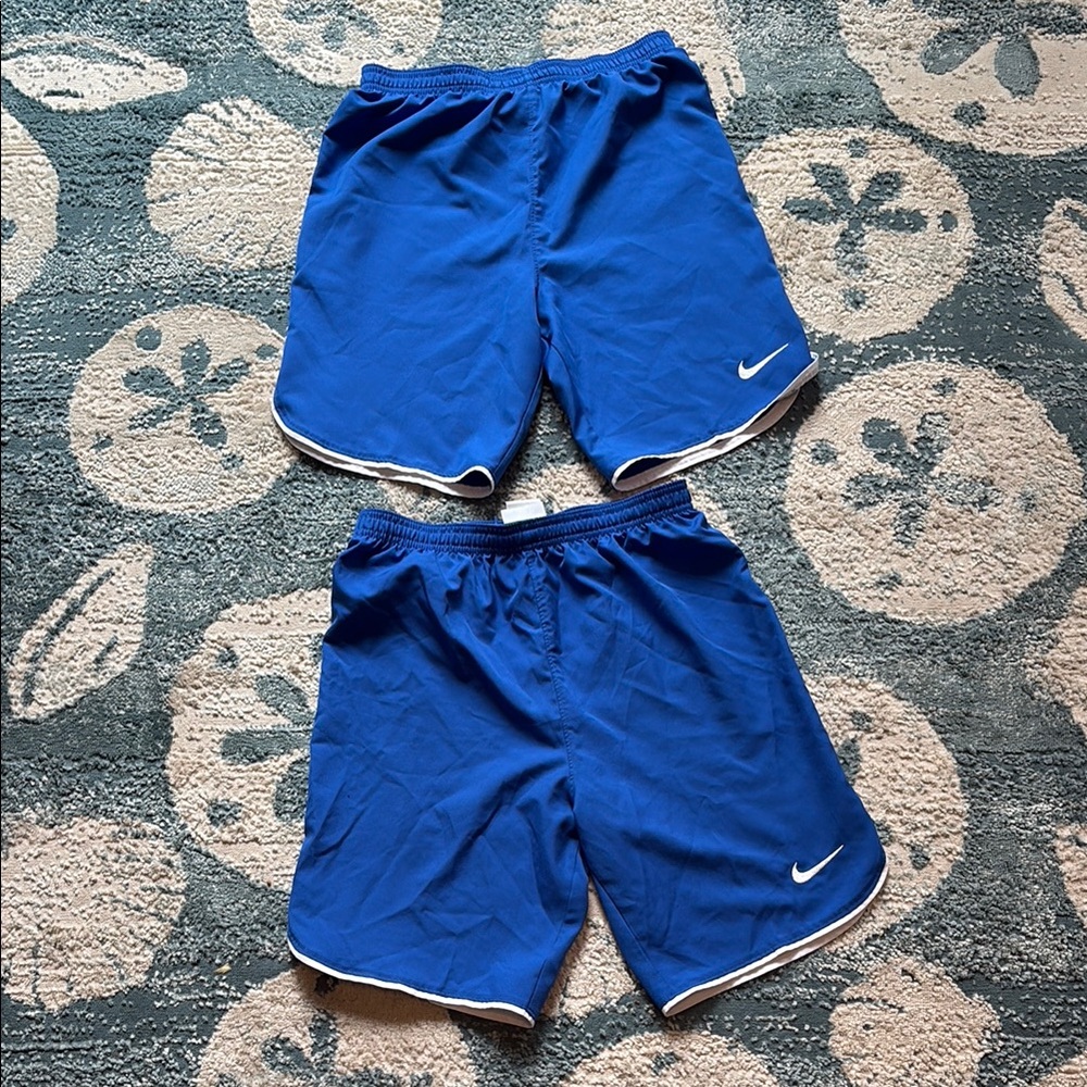 Nike Dri-Fit Royal Blue Sports Shorts youth large